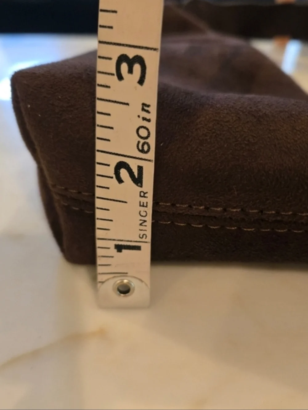 Gap Mini Faux-Suede Handbag chocolate cake - Picture 8 of 8